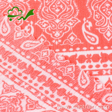 Garment woven pigment printed rayon fabric for dress